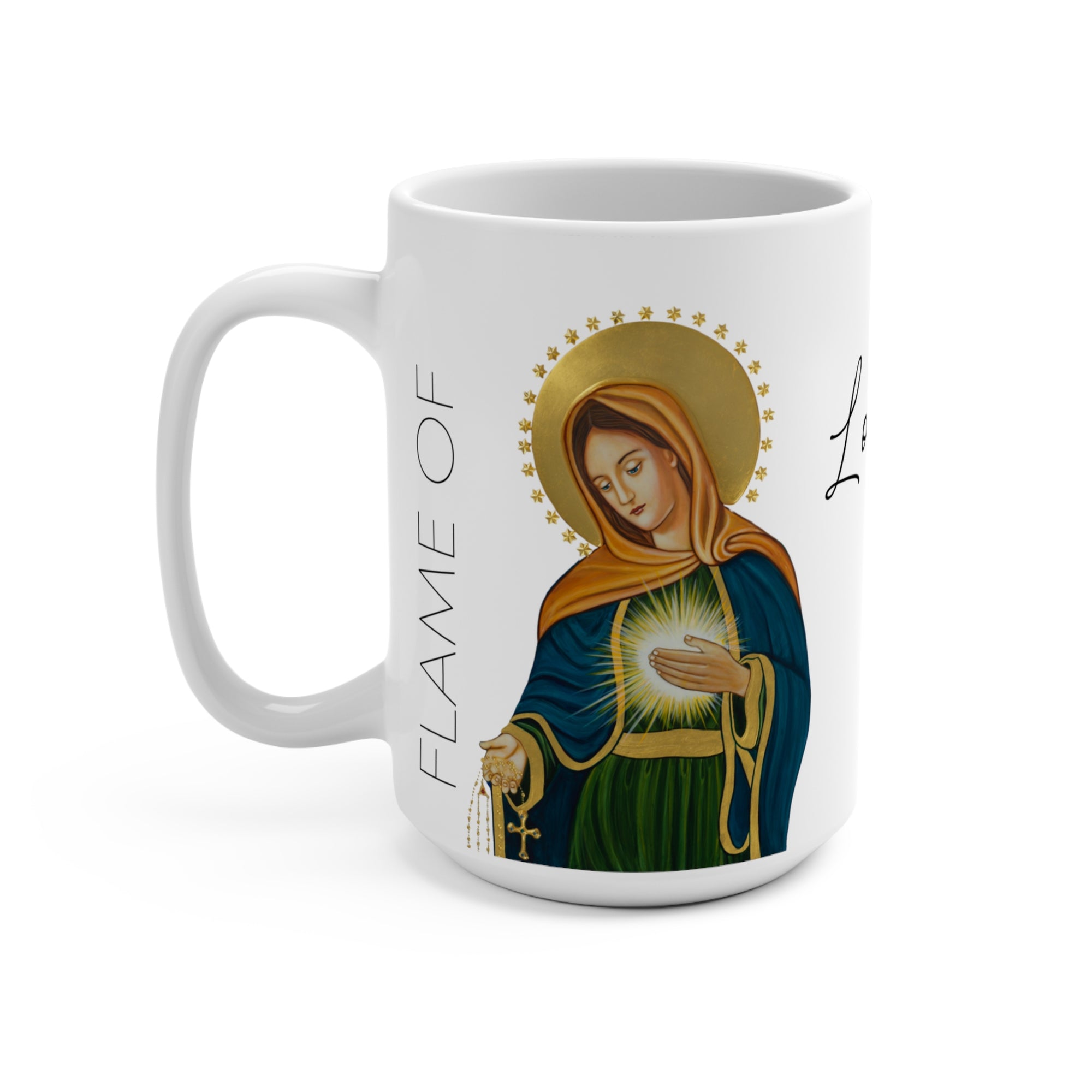 Flame of Love Unity Prayer Mug 15oz