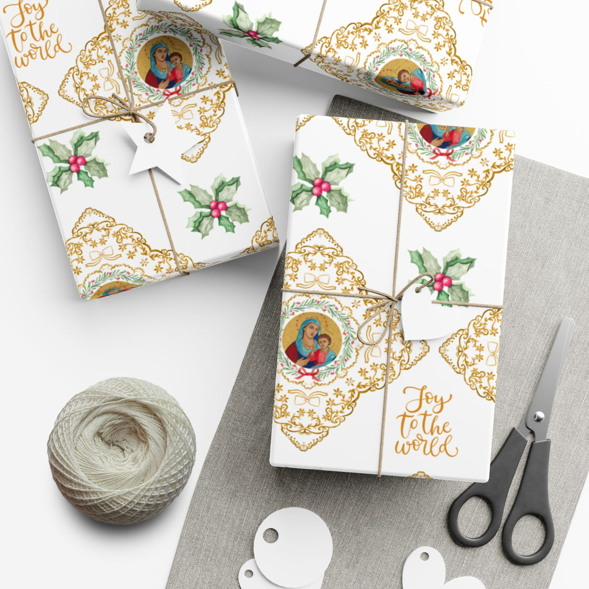 Christmas Wrapping Paper - Madonna and Child - Roll