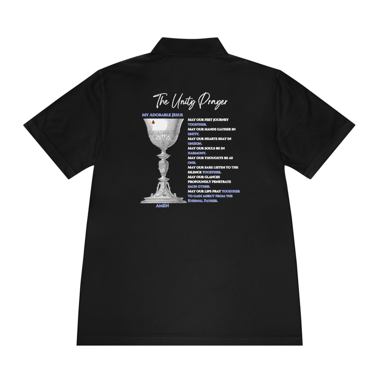 Flame of Love Men's Sport Polo Shirt