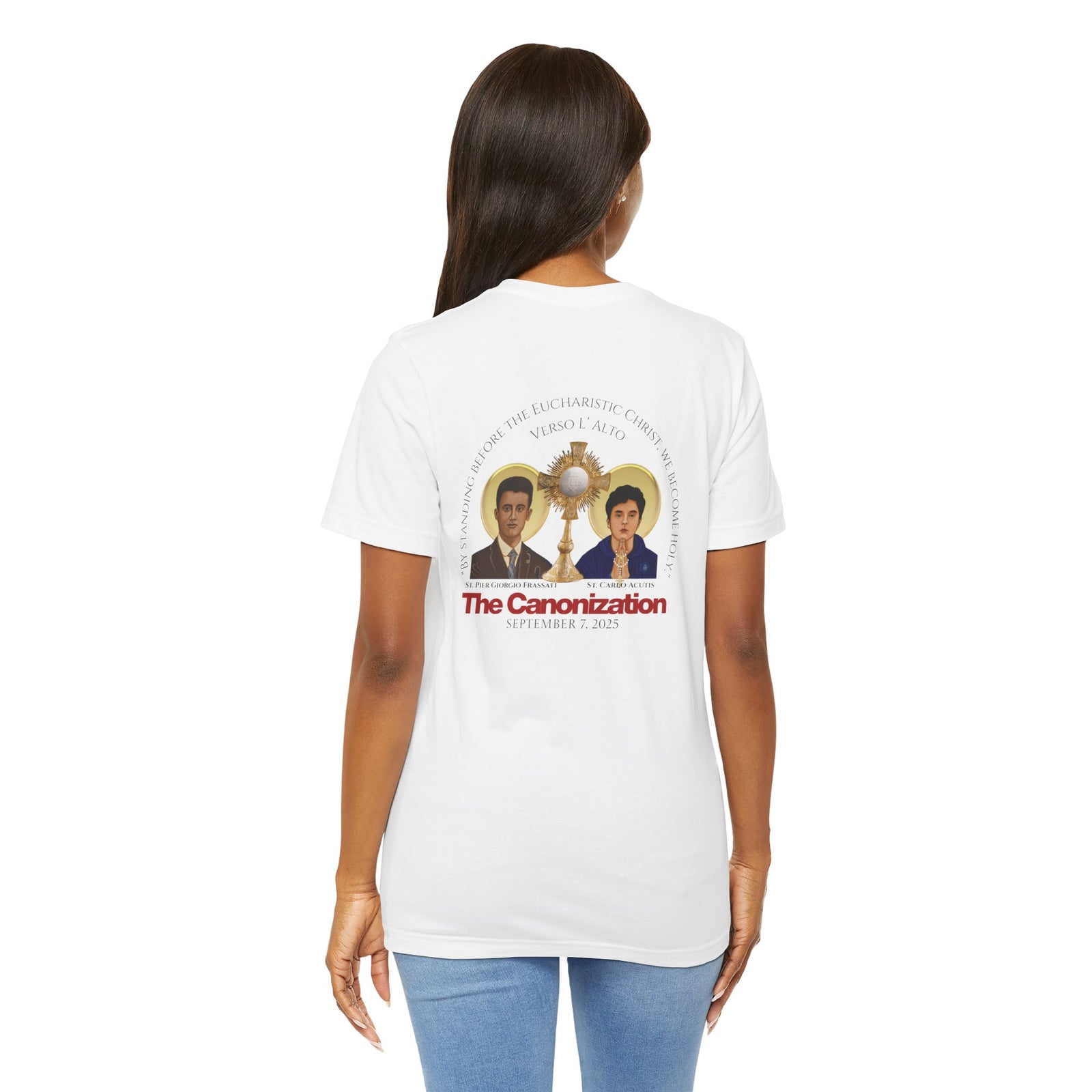 Canonization Commemoration Tee Shirt for Carlo Acutis and Pier Giorgio Frassati