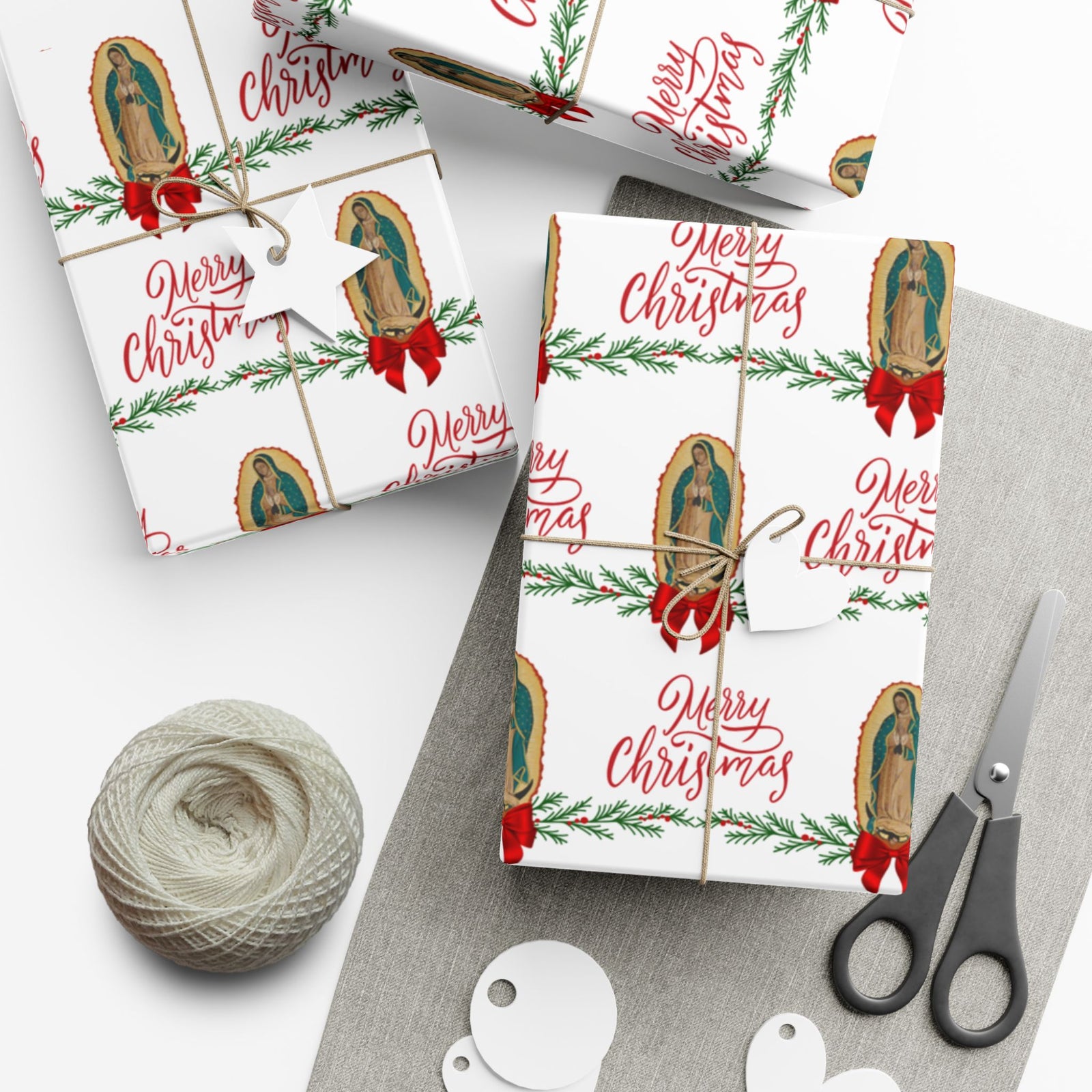 Gift Wrapping Paper - Our Lady of Guadalupe Christmas- Roll