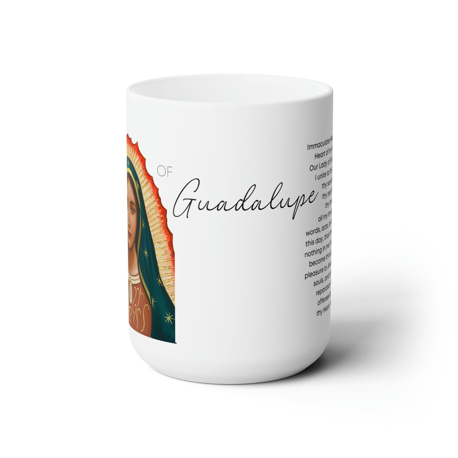 Our Lady of Guadalupe prayer mug 15oz