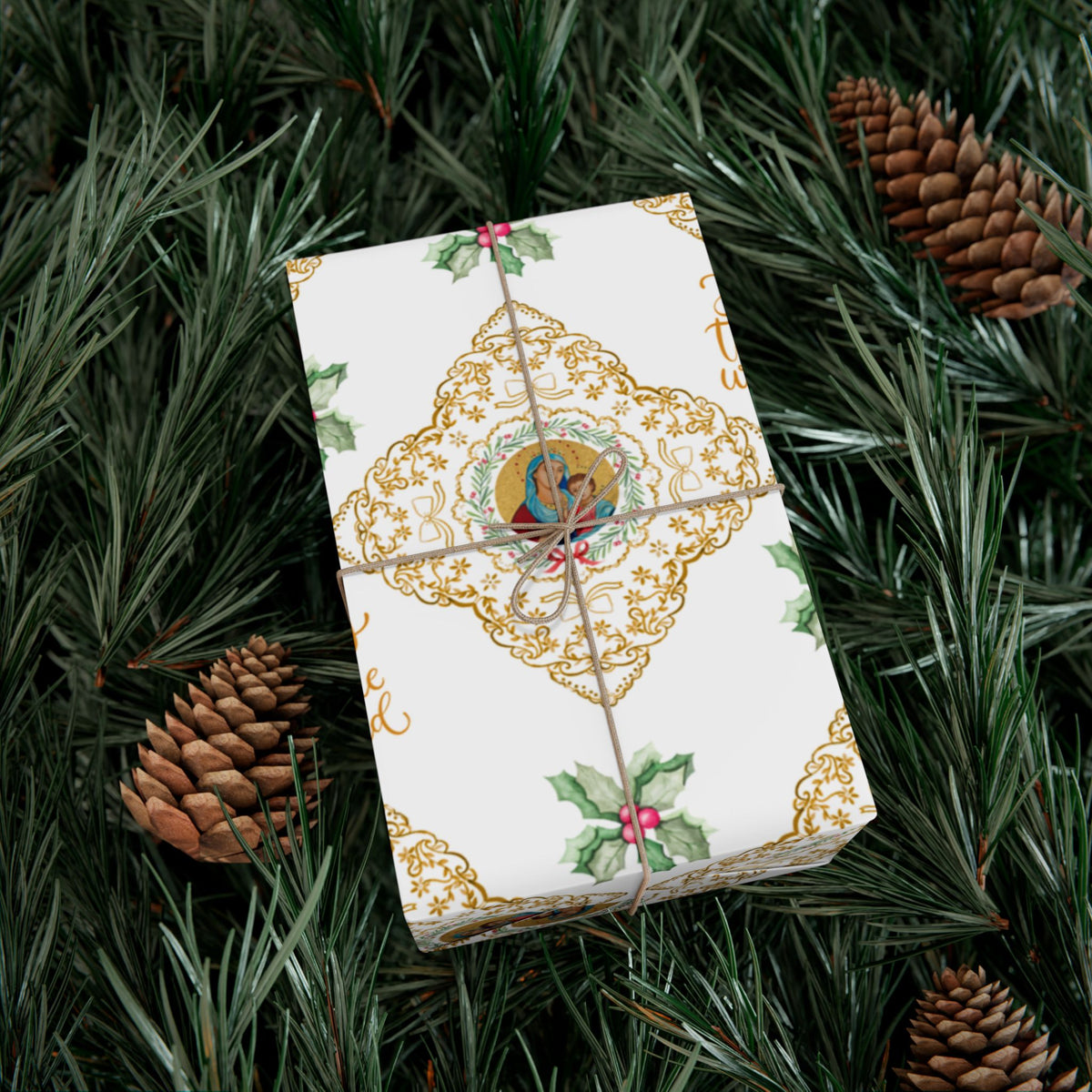 Christmas Wrapping Paper - Madonna and Child - Roll