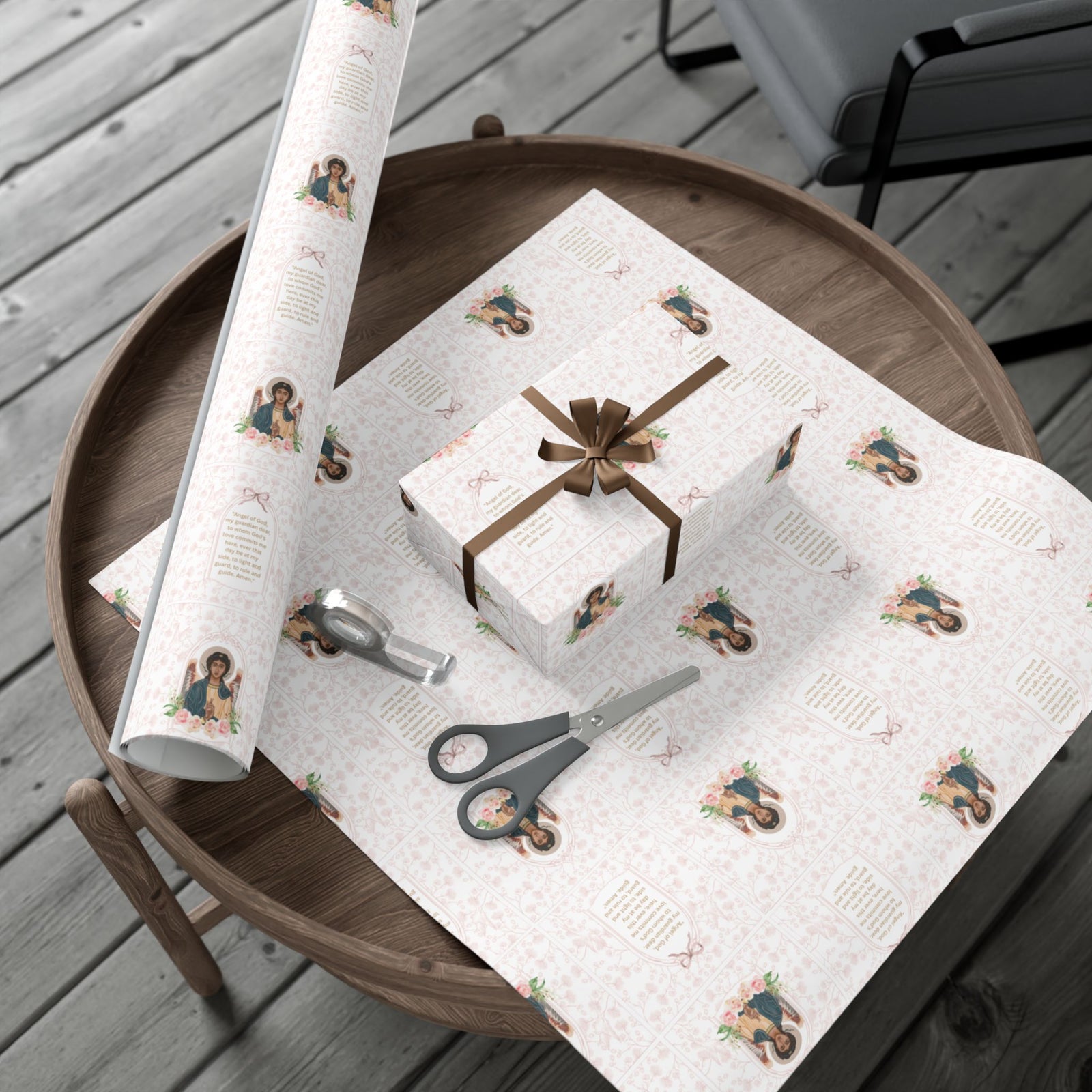 Gift Wrapping Paper - Guardian Angel Prayer - Roll
