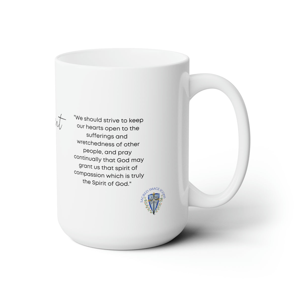 Saint Vincent de Paul Prayer Mug 15oz