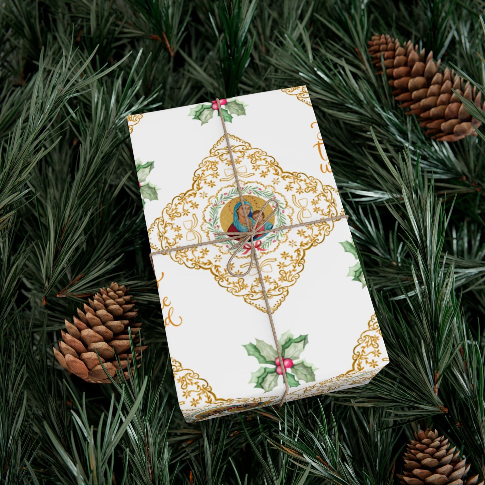 Christmas Wrapping Paper - Madonna and Child - Roll