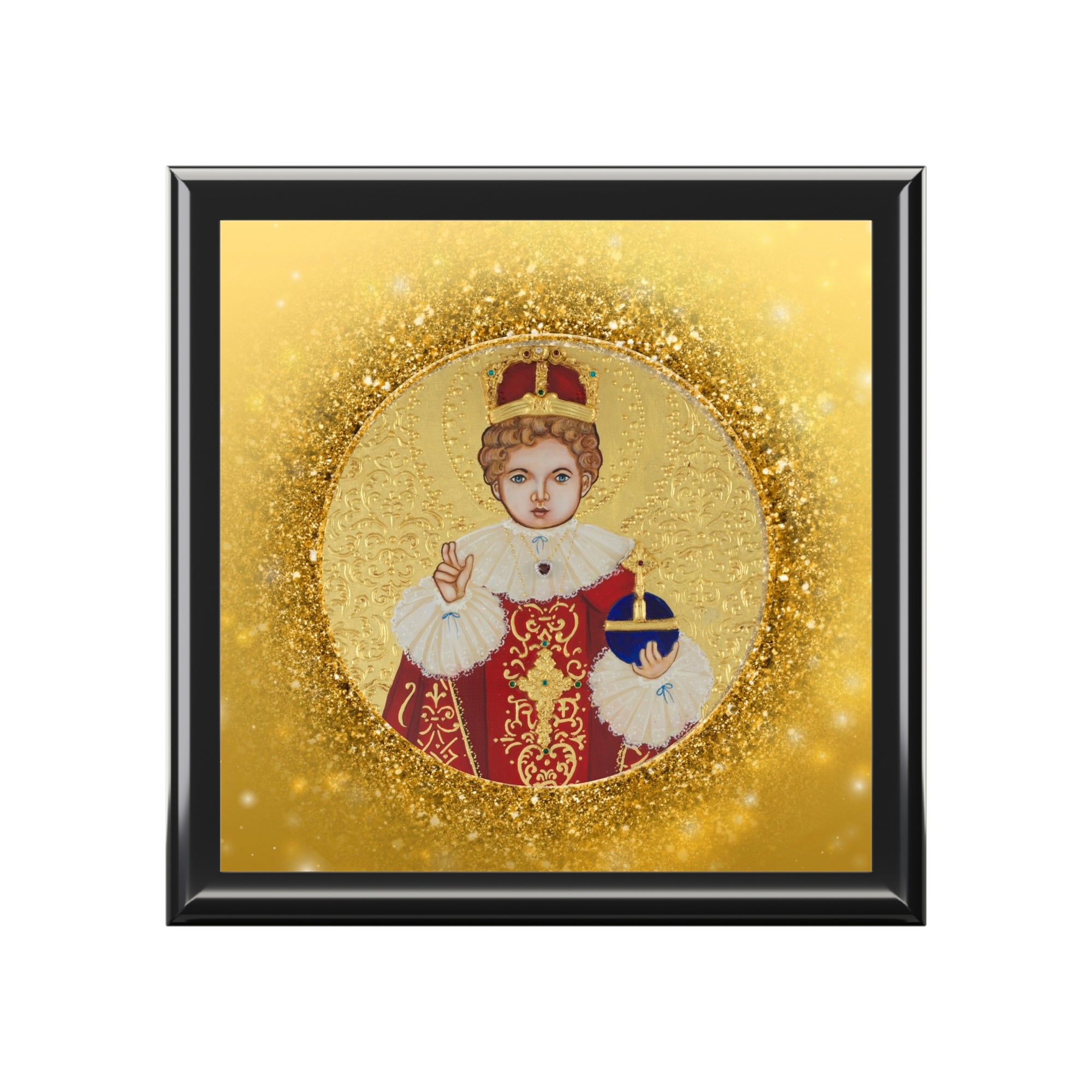 Rosary and Jewelry Box with Infant of Prague