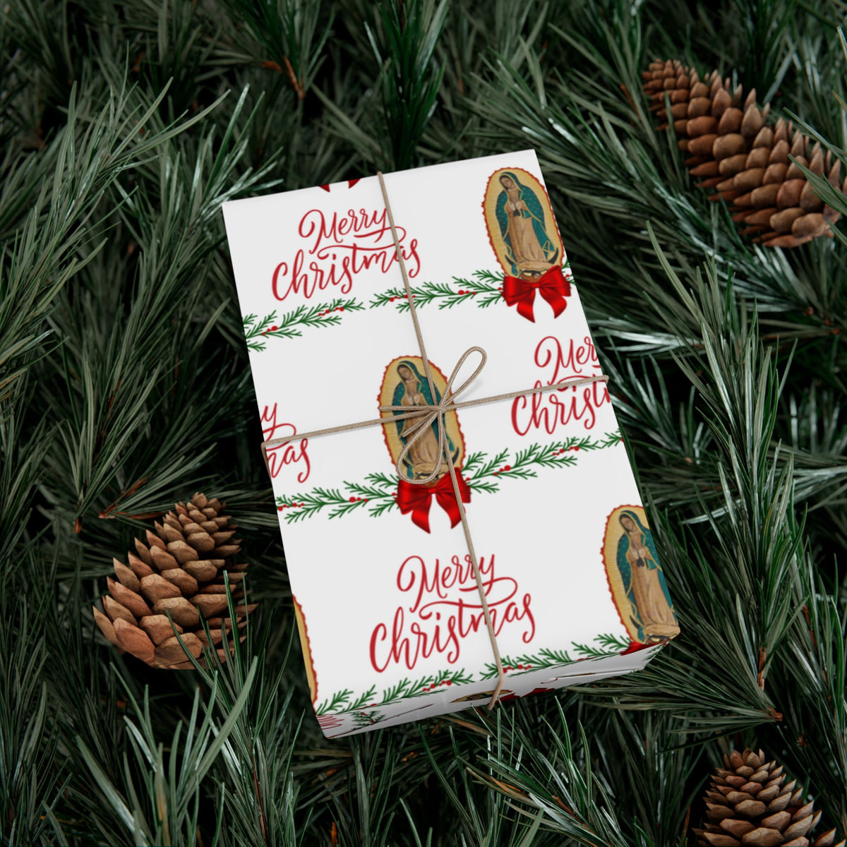 Gift Wrapping Paper - Our Lady of Guadalupe Christmas- Roll