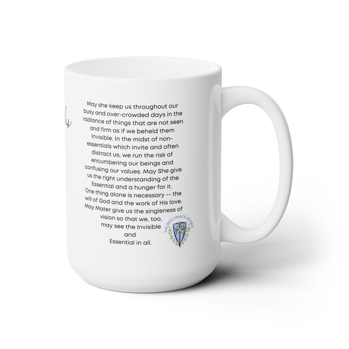 Mater Admirabilis  Prayer Mug 15oz
