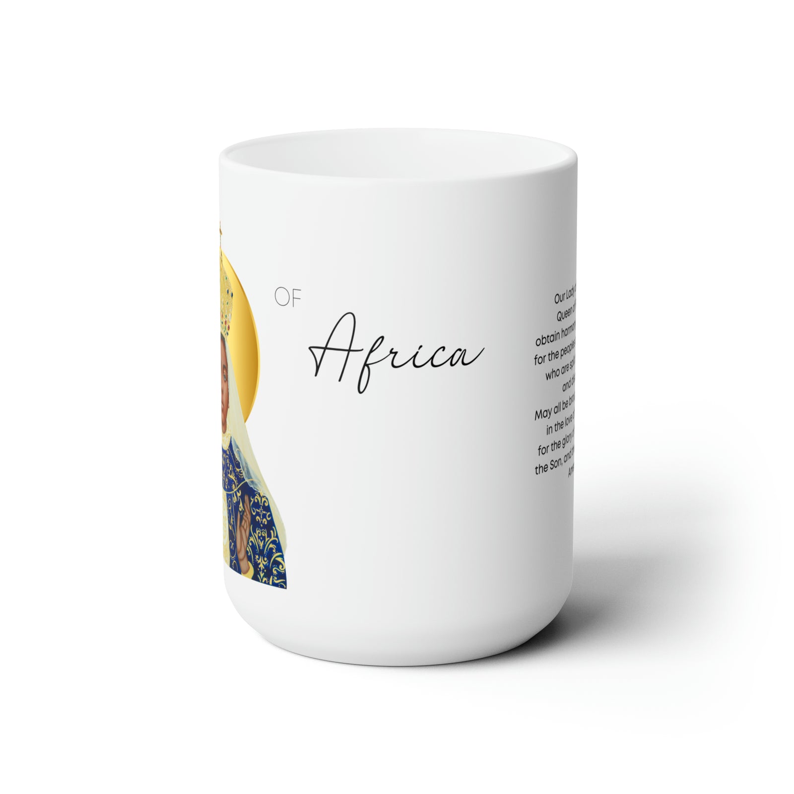 Our Lady of Africa / Black Madonna prayer Mug 15oz