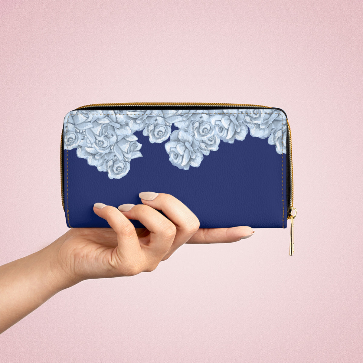 Saint Joan of Arc Zipper Wallet (Vegan Leather)