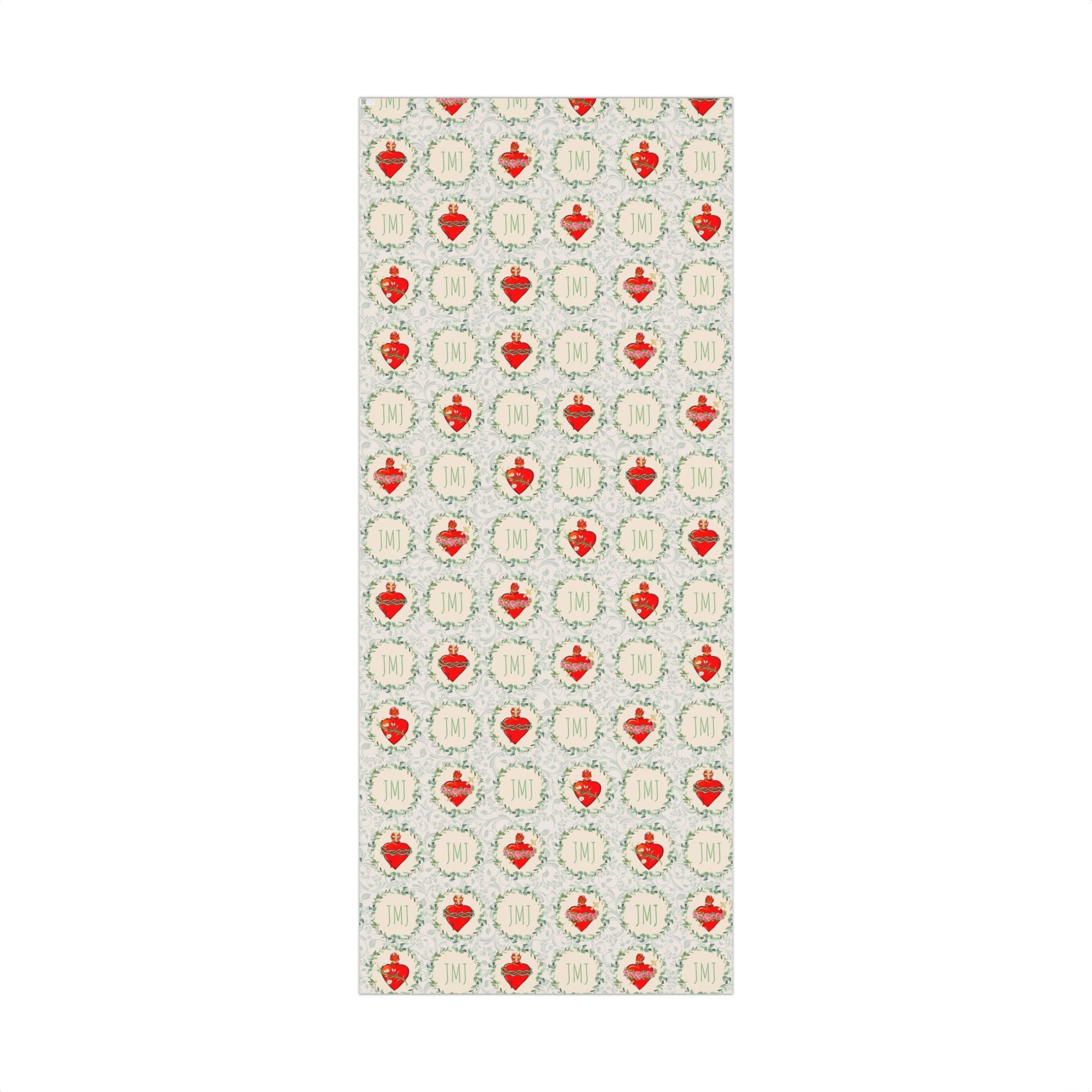 Gift Wrapping Paper - J.M.J. Sacred, Chaste and Immaculate Hearts - Roll