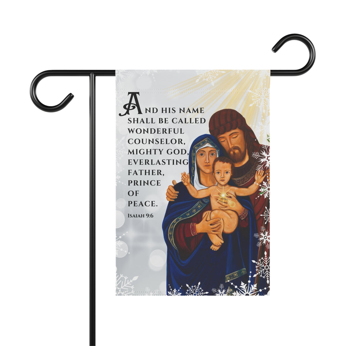 Christmas Garden Flag &quot;And His Name Shall Be Called &quot; 12x18