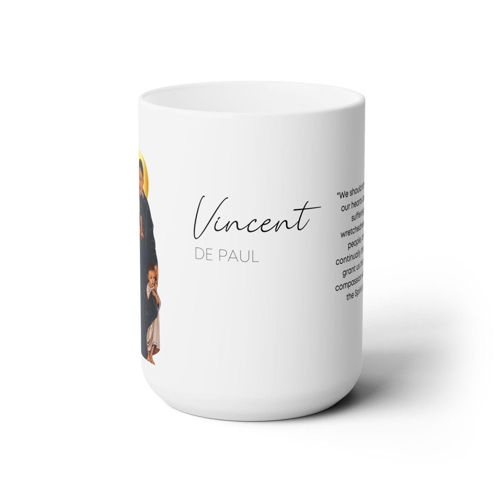 Saint Vincent de Paul Prayer Mug 15oz