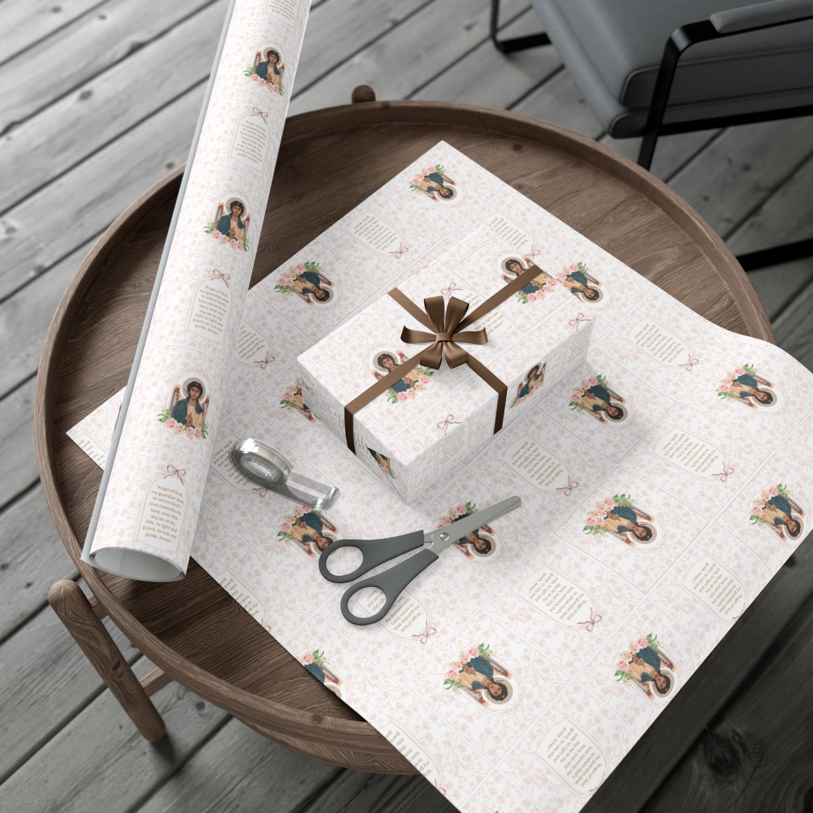 Gift Wrapping Paper - Guardian Angel Prayer - Roll
