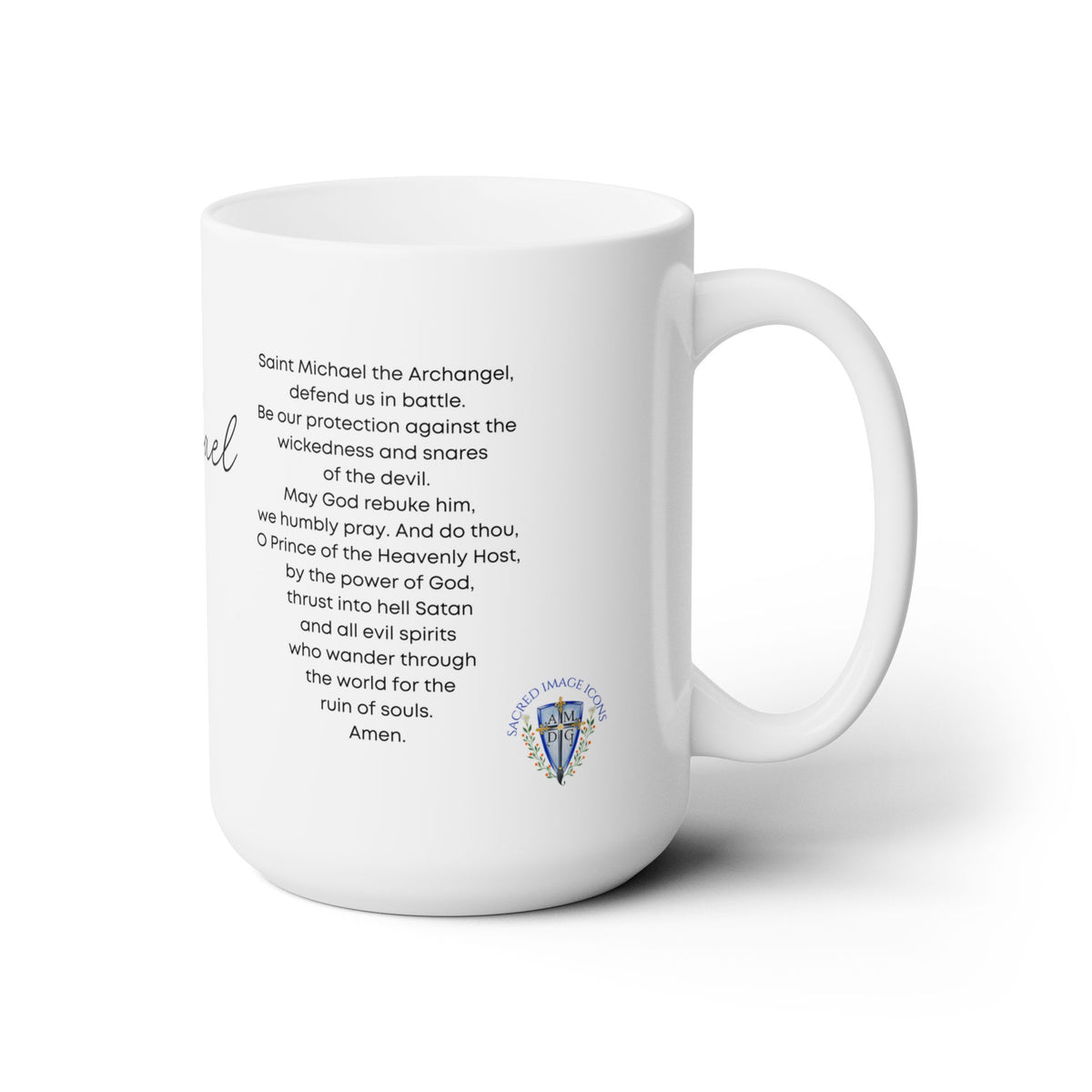 Saint Michael the Archangel Prayer Mug 15oz