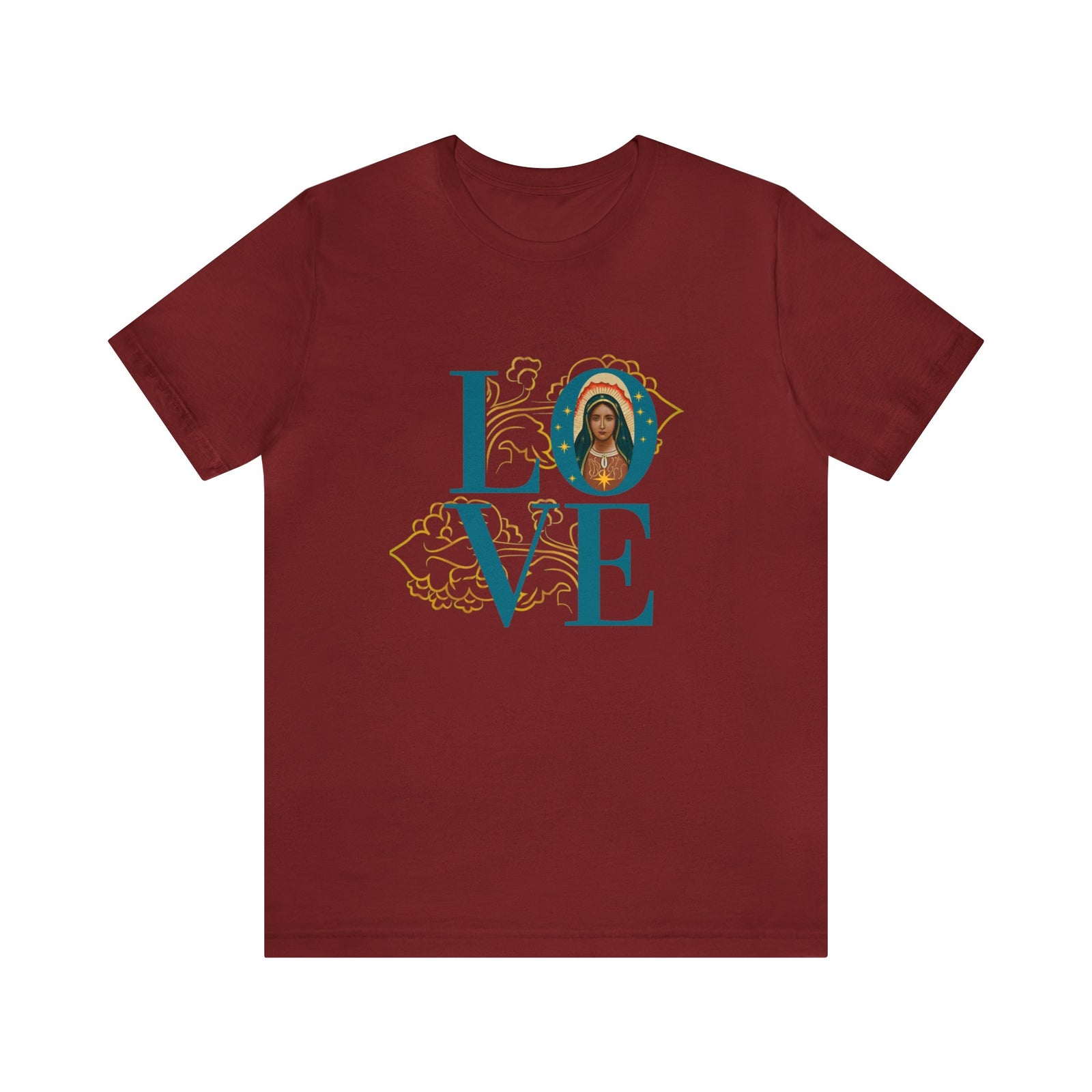 Our Lady of Guadalupe "LOVE" Unisex Jersey Tee