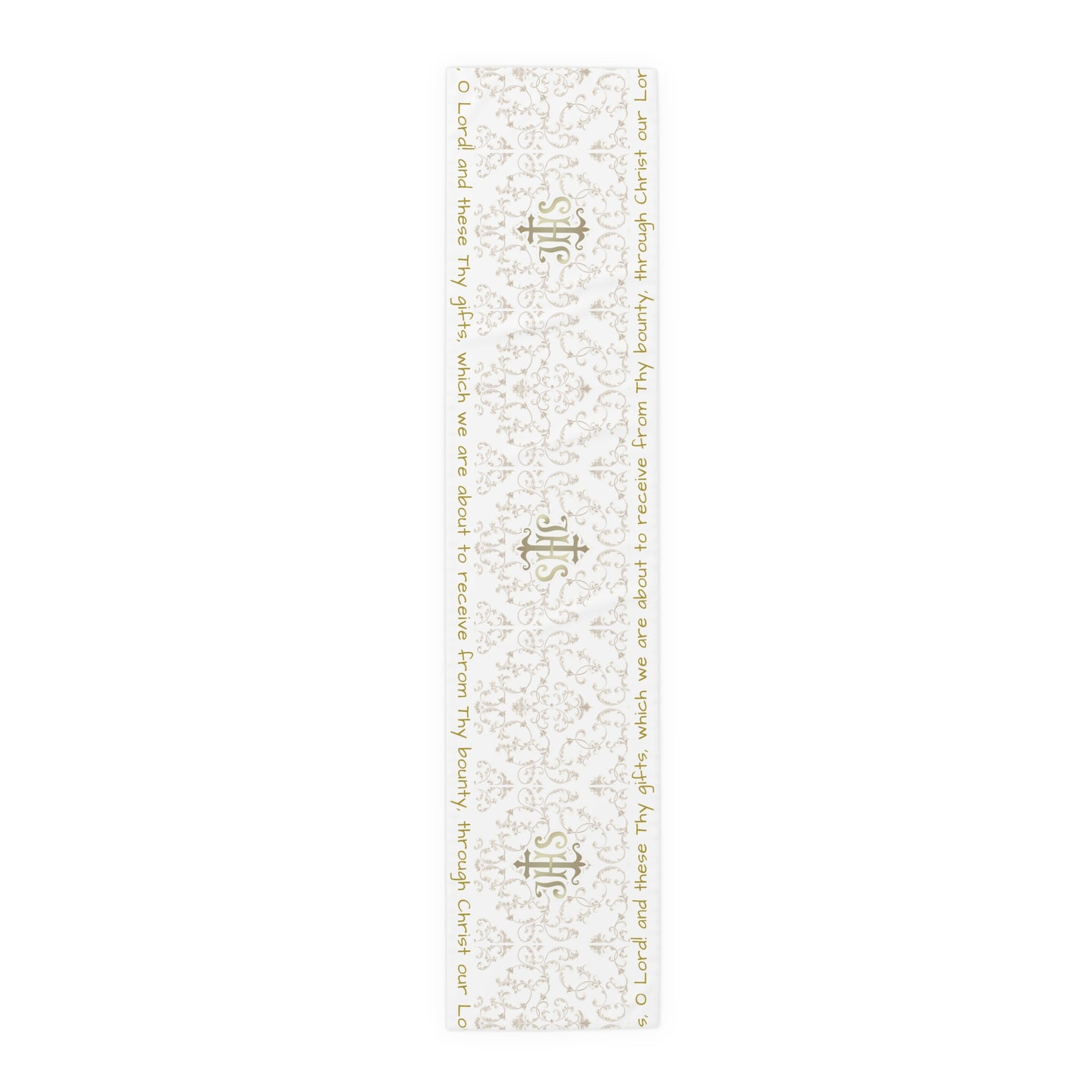 Bless us O Lord Table Runner in Cotton Twill or Poly
