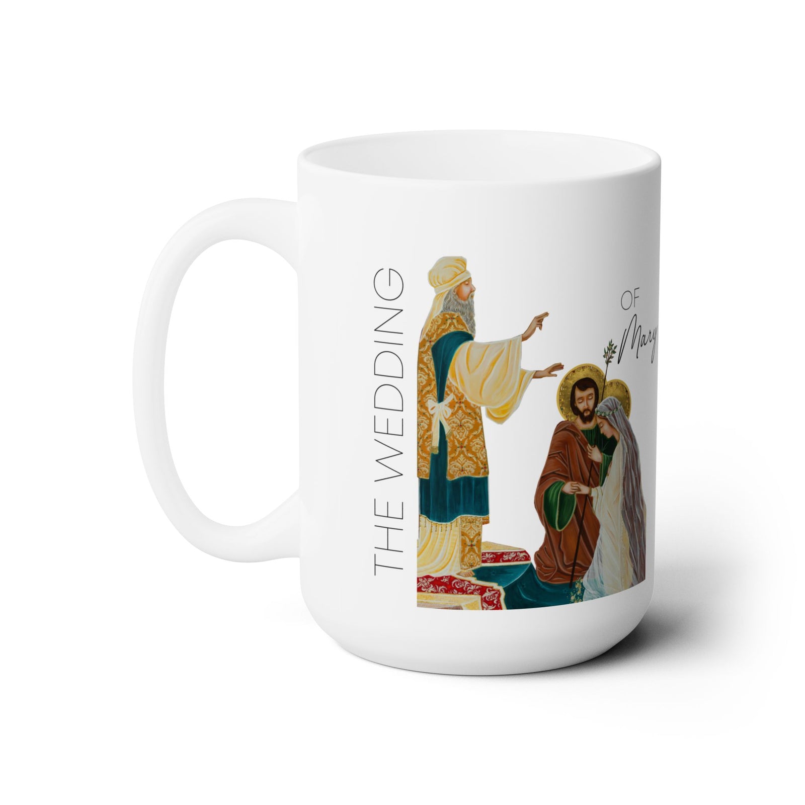Wedding of Joseph & Mary Prayer Mug 15oz