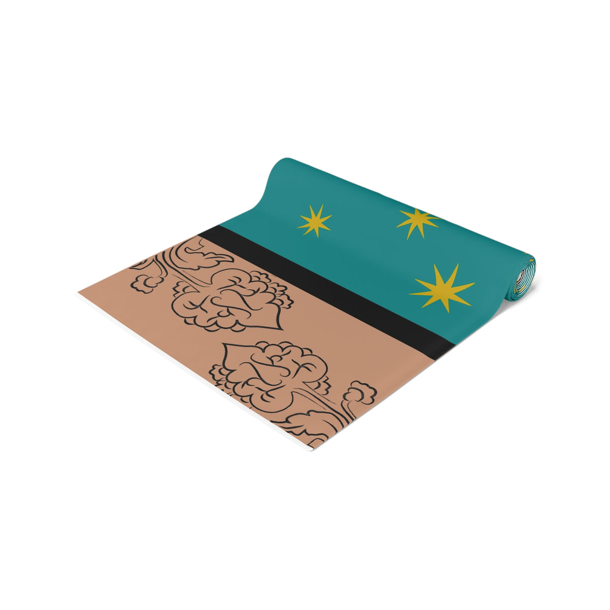 Our Lady of Guadalupe's Mantle Table Runner in Cotton Twill or Poly