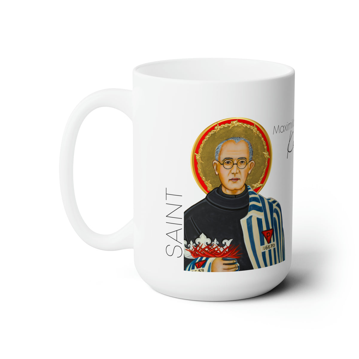 Saint Maximillian Kolbe Prayer Mug 15oz