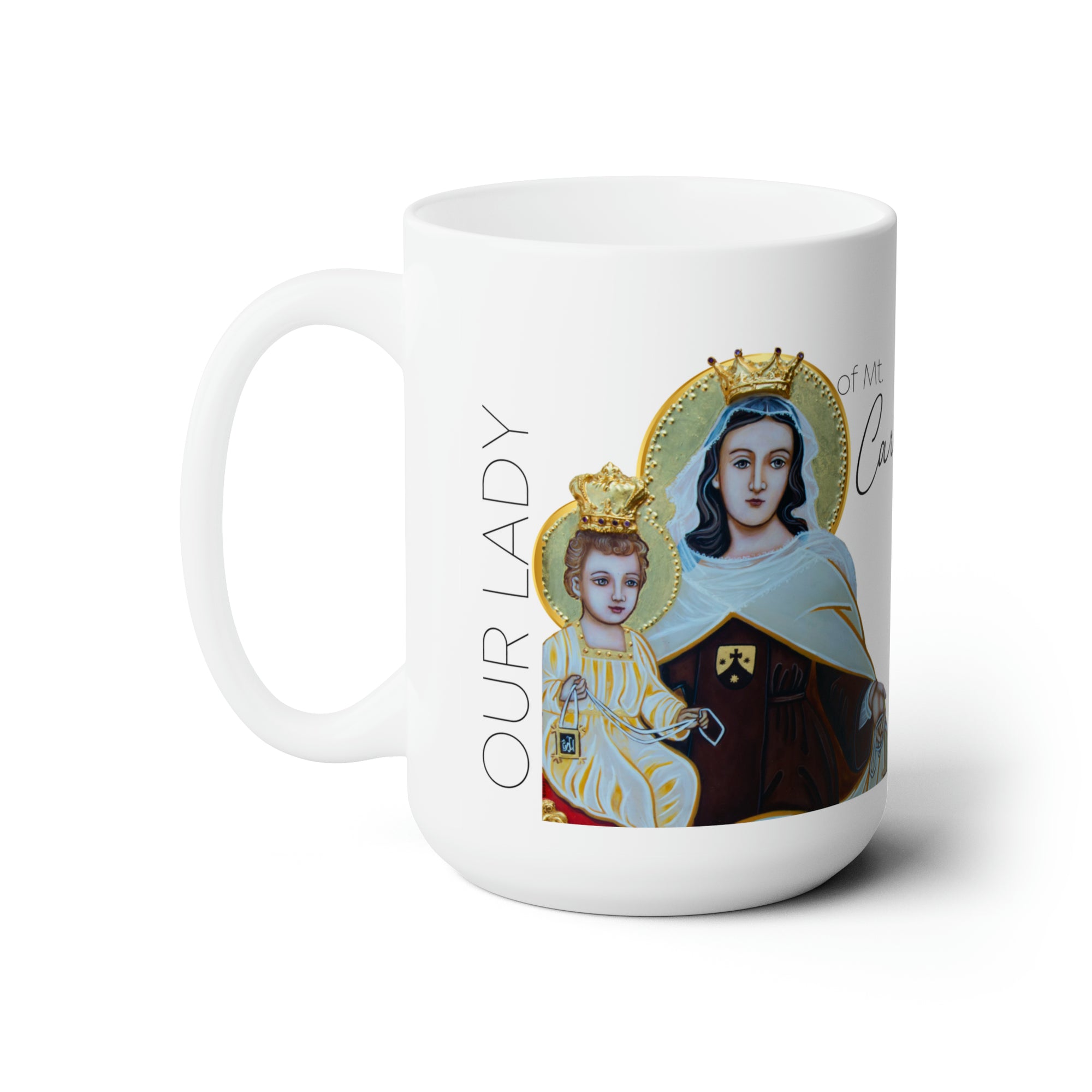 Our Lady of Mt. Carmel Prayer Mug 15oz