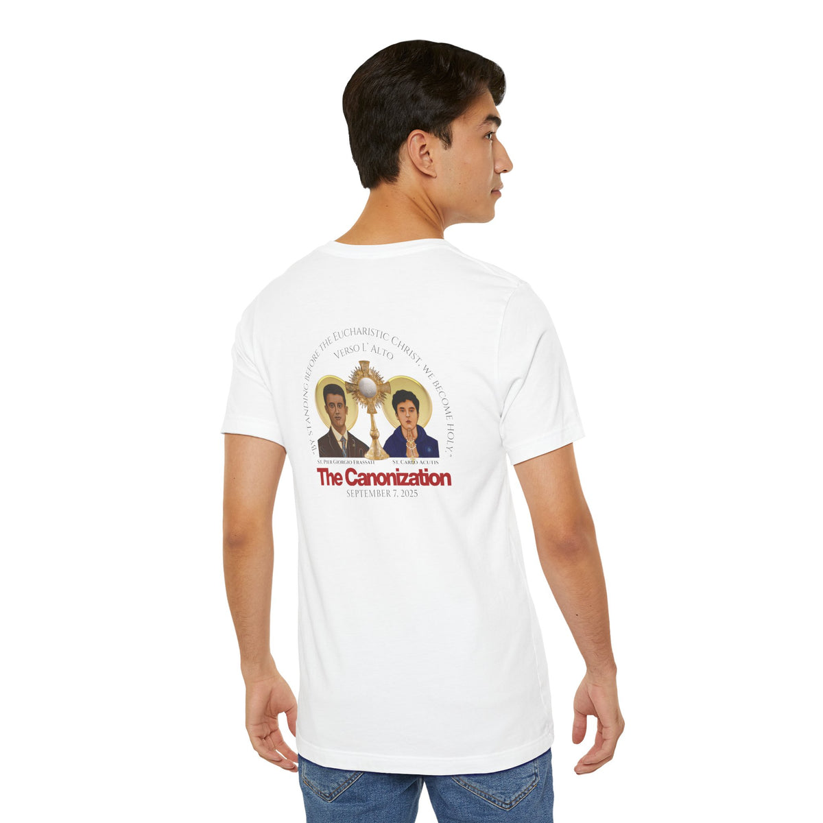 Canonization Commemoration Tee Shirt for Carlo Acutis and Pier Giorgio Frassati