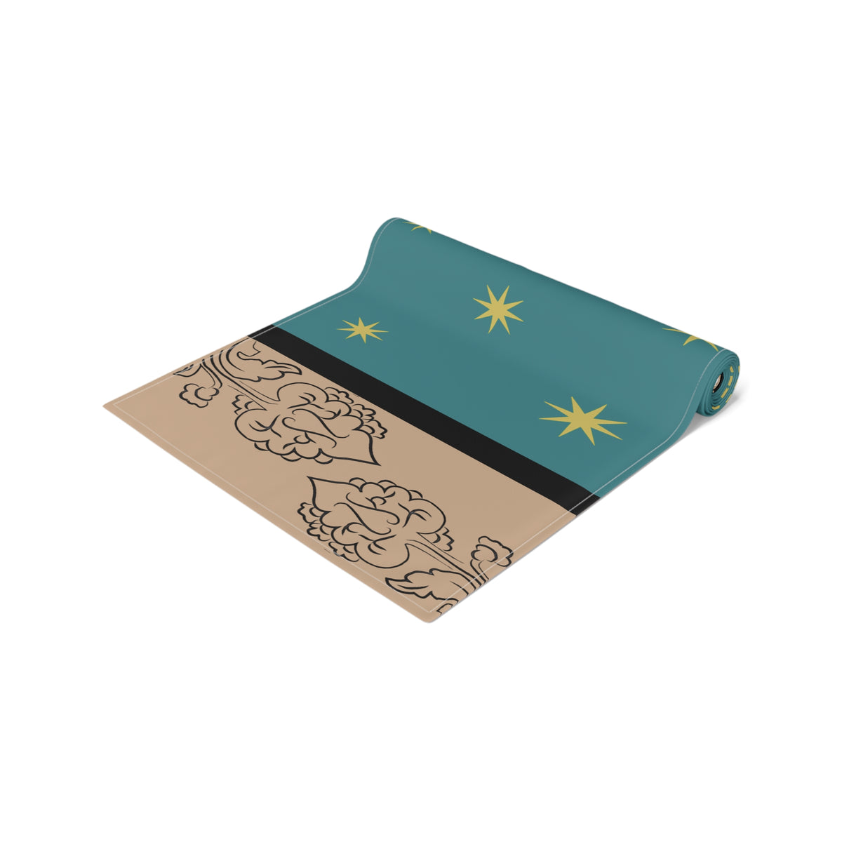 Our Lady of Guadalupe's Mantle Table Runner in Cotton Twill or Poly