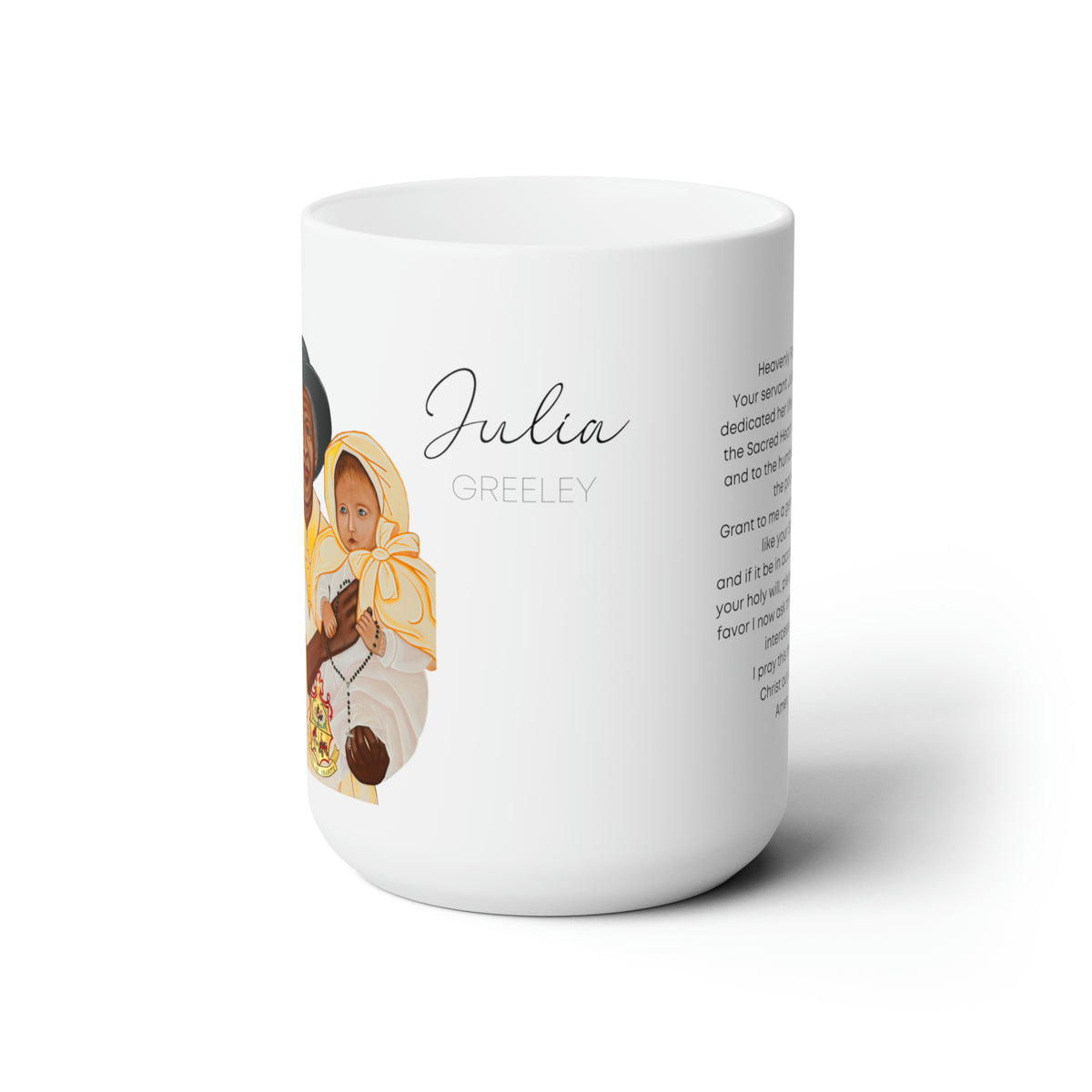 Julia Greeley Servant of God Prayer Mug 15oz