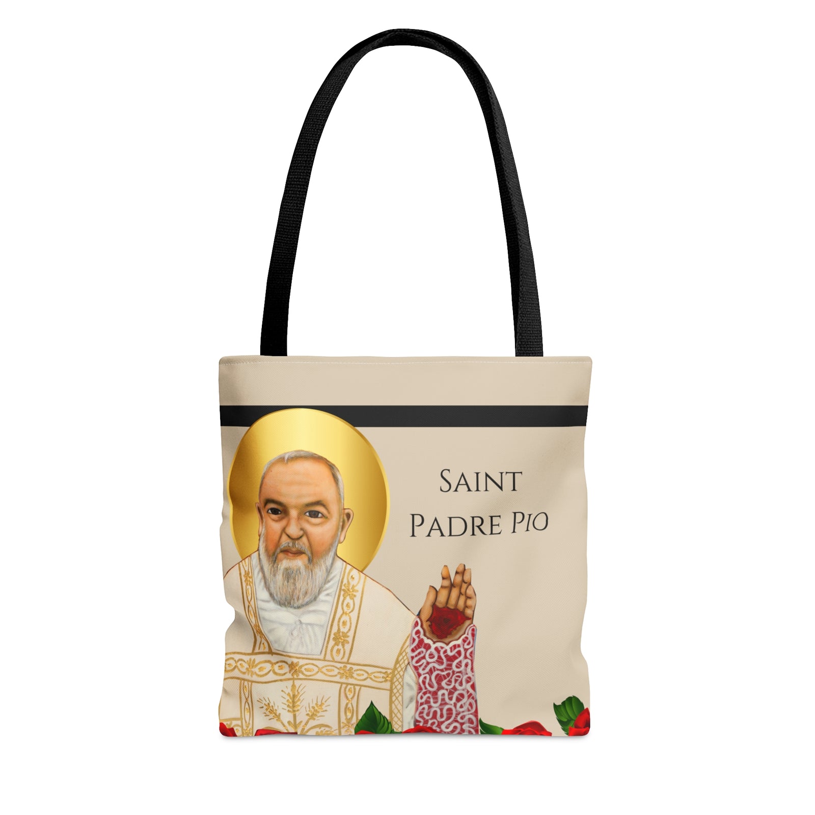 Saint Padre Pio Tote Bag 13x13