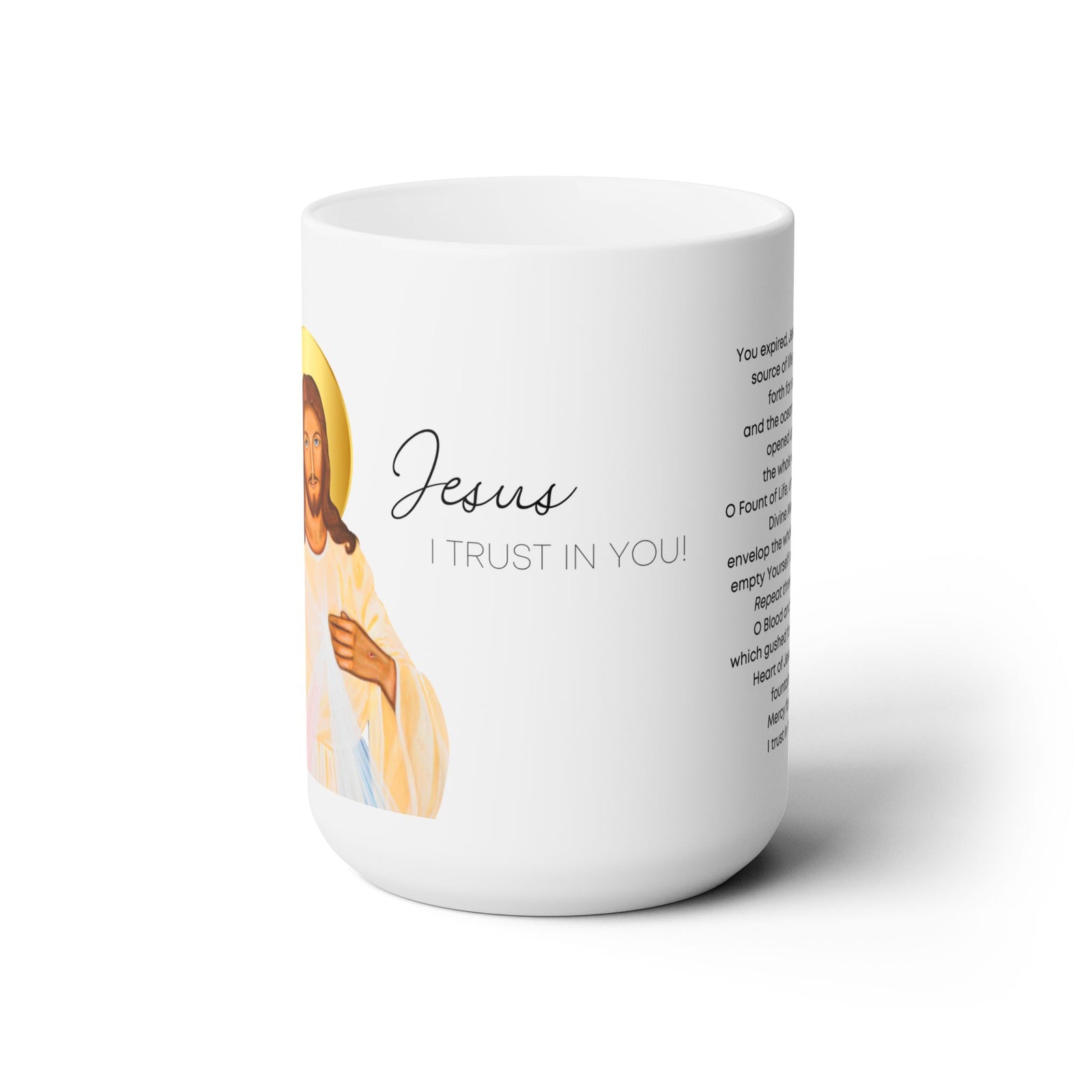 Divine Mercy  Prayer Mug 15oz