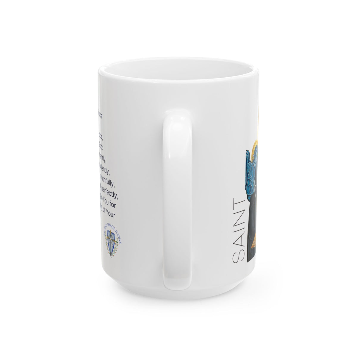 Saint Thomas Aquinas Ceramic Mug — Inspirational Catholic Prayer Quote (11oz &amp; 15oz)
