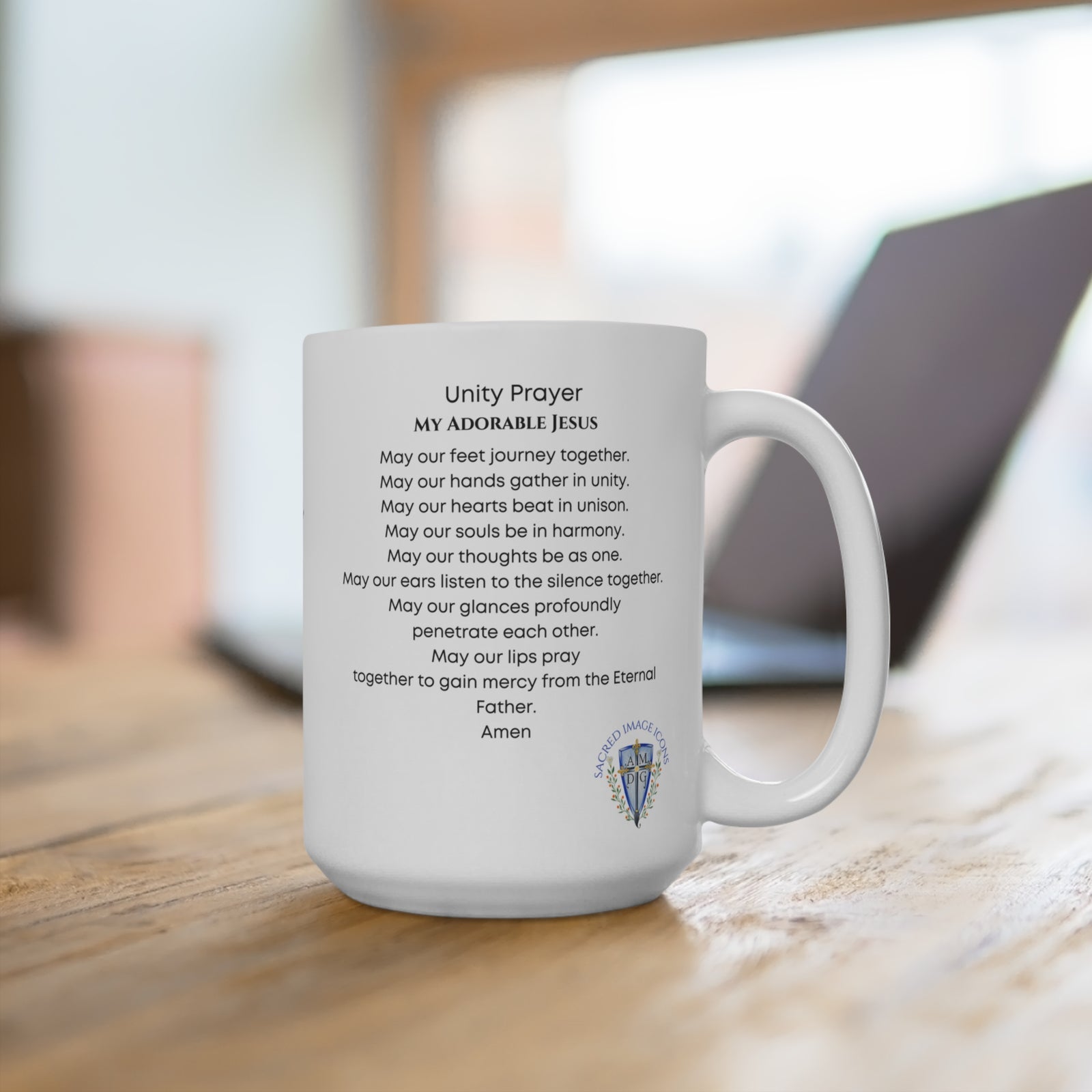 Flame of Love Unity Prayer Mug 15oz