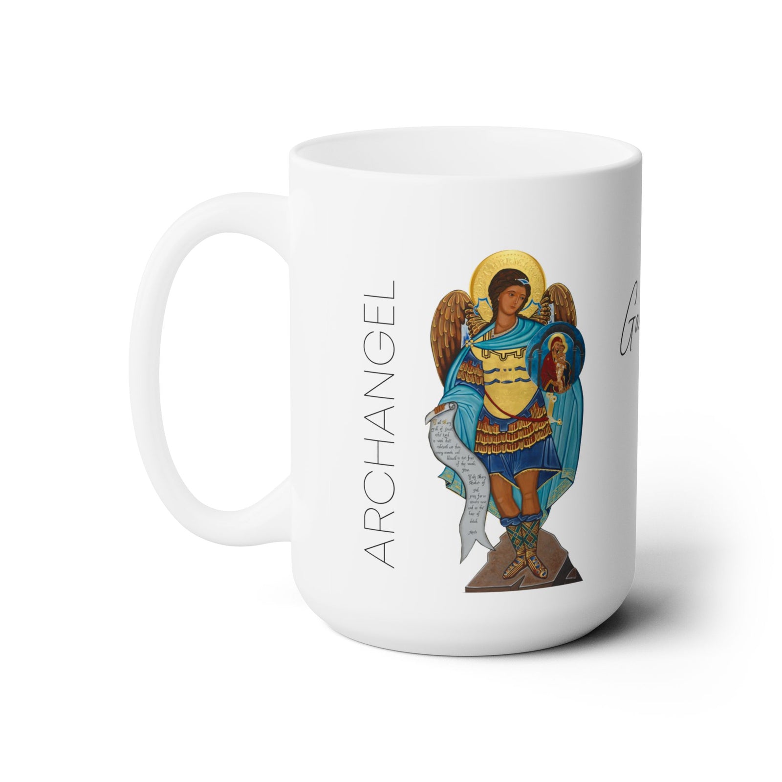 Archangel Gabriel Prayer Mug 15 oz
