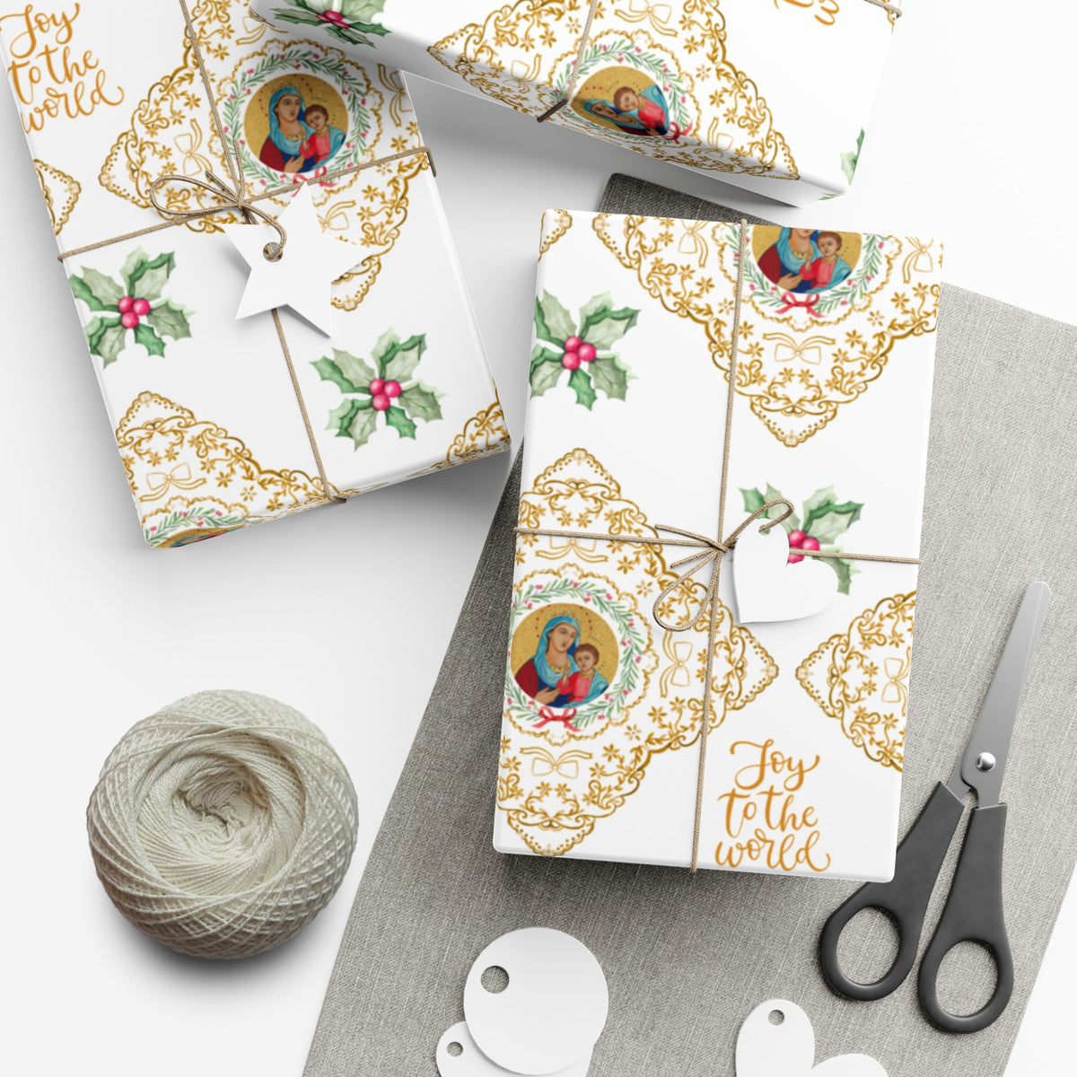 Christmas Wrapping Paper - Madonna and Child - Roll