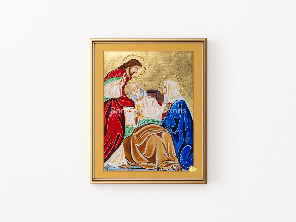 Saint Joseph of the Holy Death Icon Print