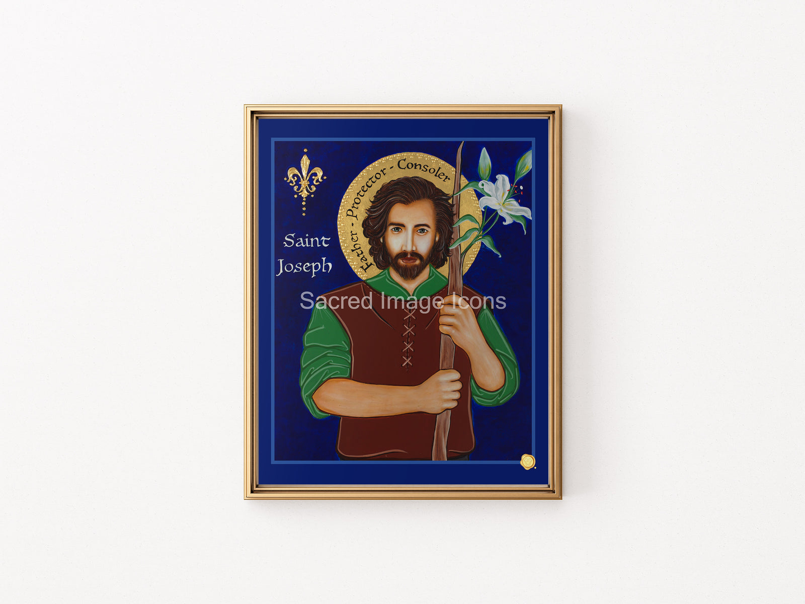 Saint Joseph Icon Print