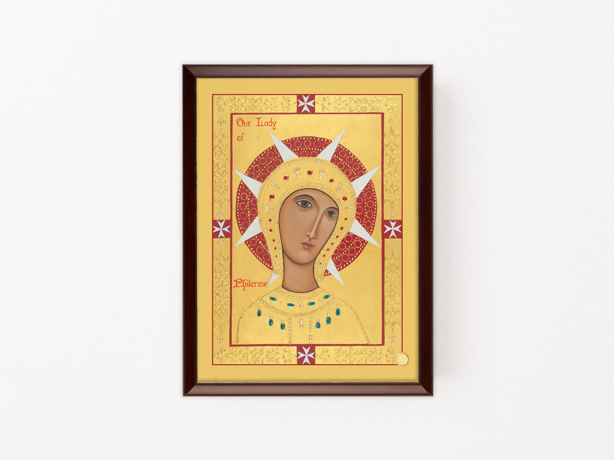 Our Lady of Philerme Icon Plaque