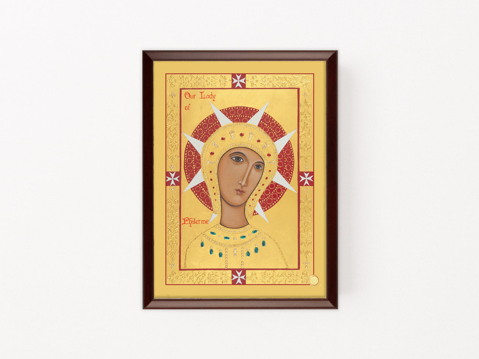 Our Lady of Philerme Icon Plaque