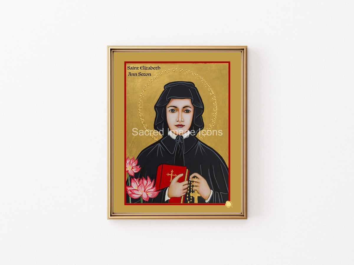 Saint Elizabeth Ann Seton Icon Print