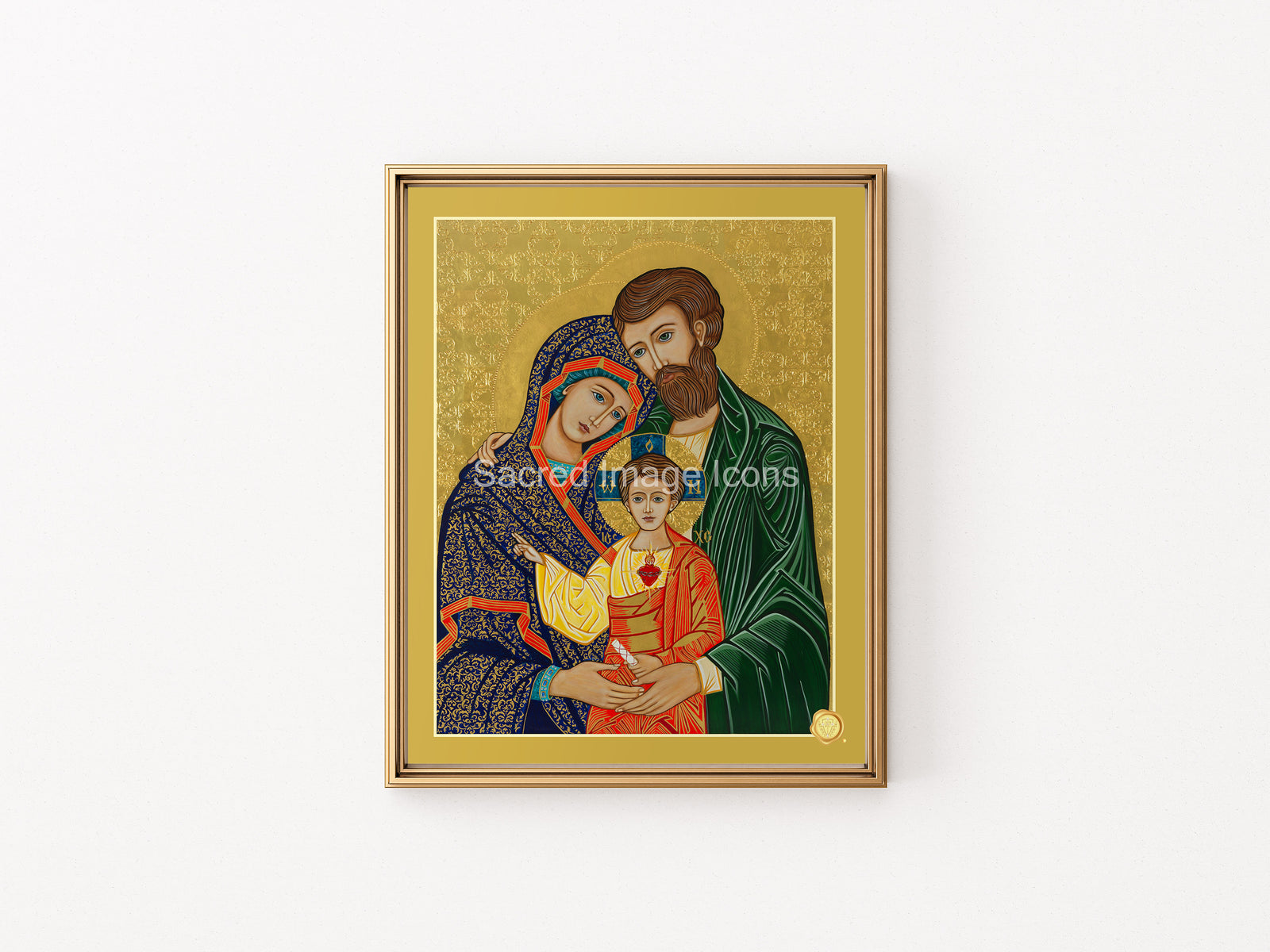 The Holy Family 1 Icon Print and Framed Print