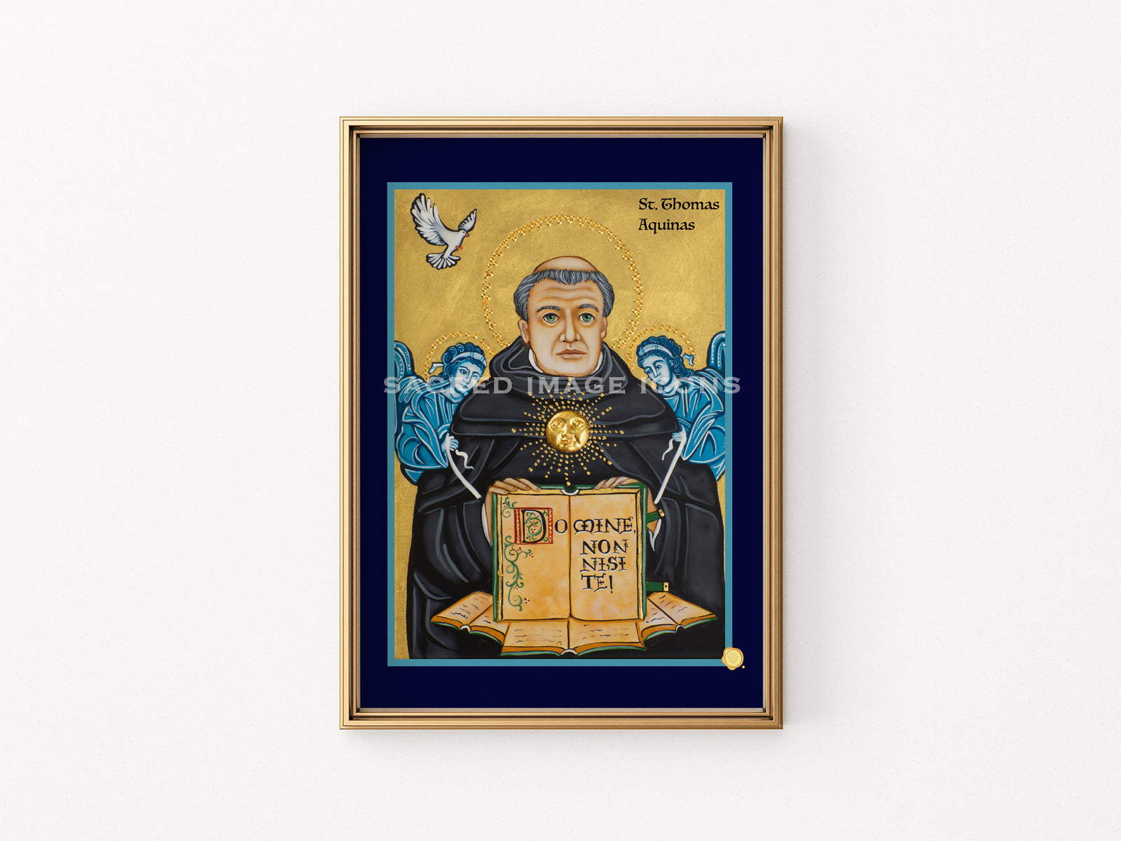 Saint Thomas Aquinas Icon Print