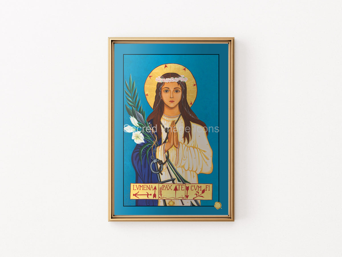 Saint Philomena Icon Print