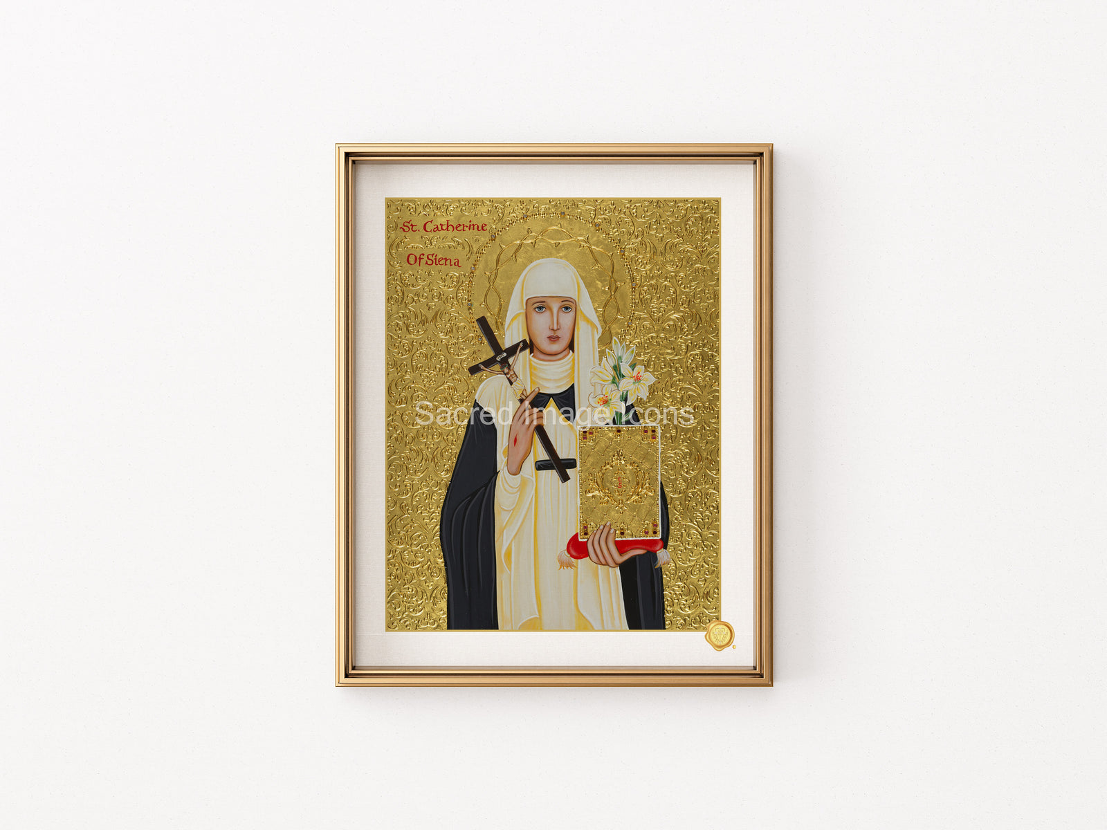Saint Catherine of Siena Icon Print