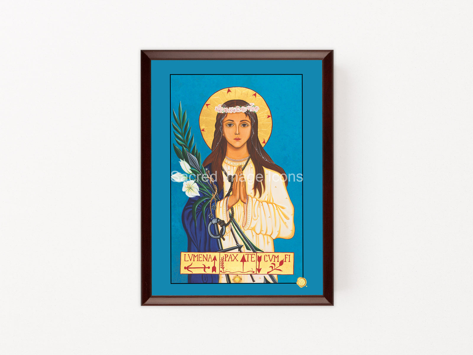 Saint Philomena Icon Plaque