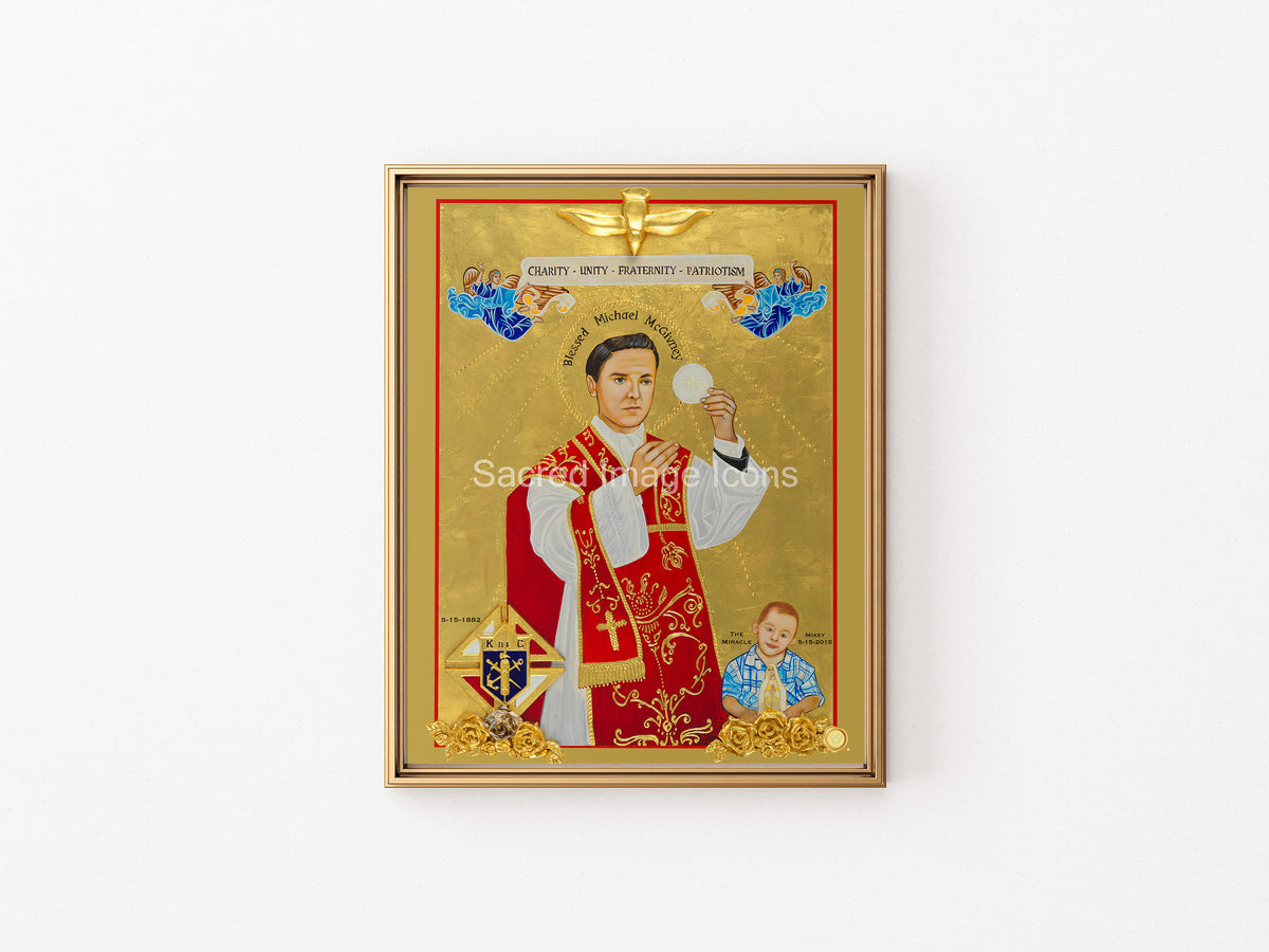 Blessed Michael McGivney Icon Print
