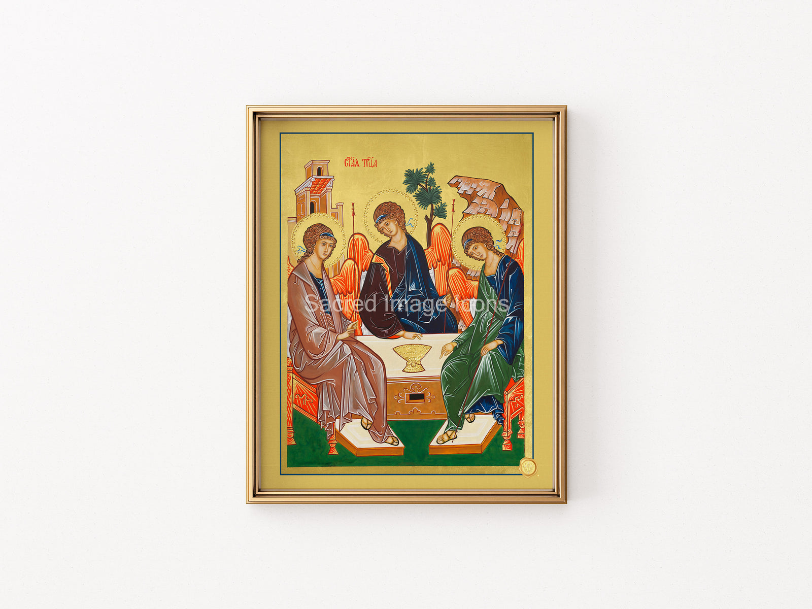 The Trinity of Angels Icon Print