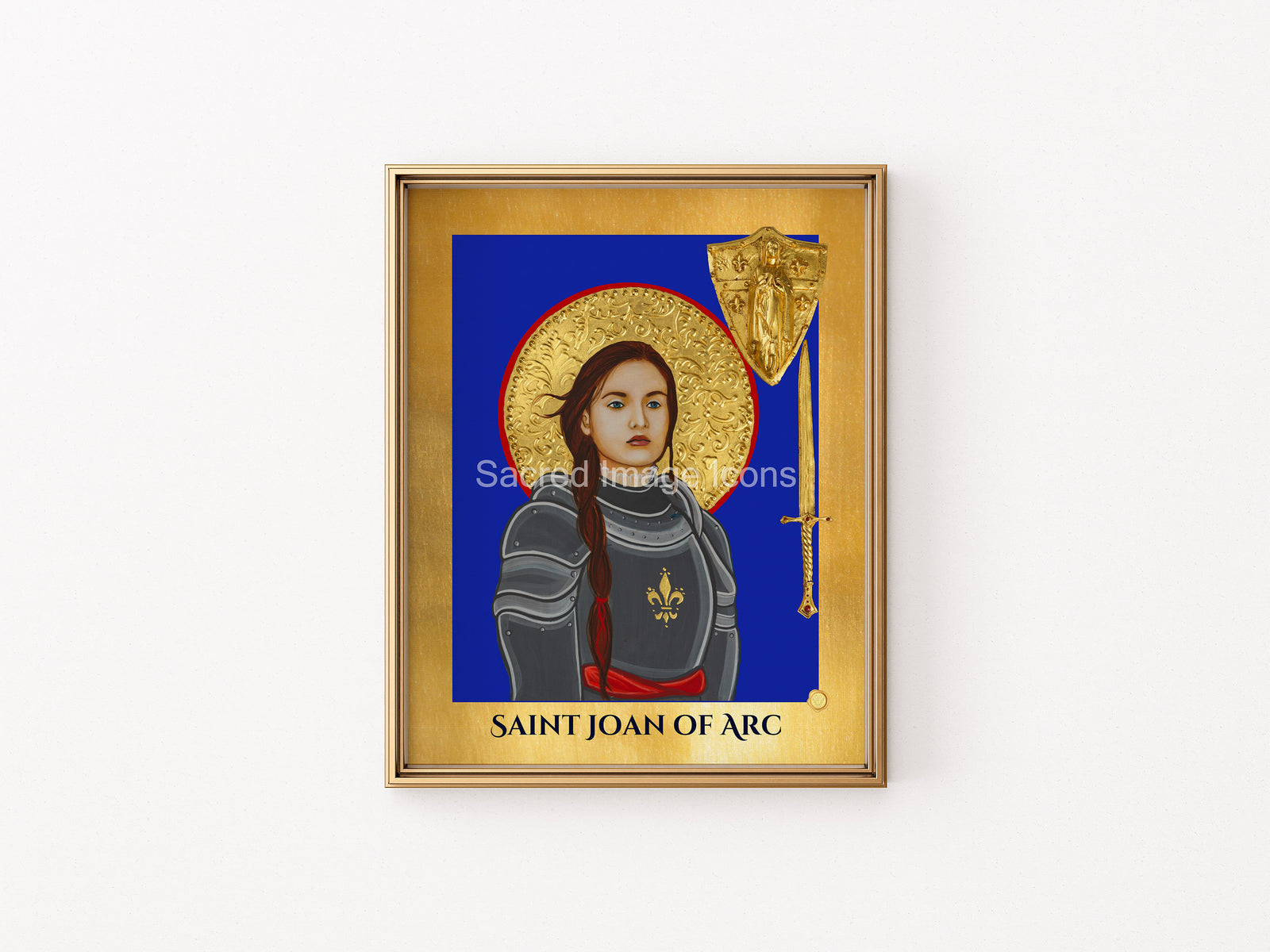 Saint Joan of Arc Icon Print 3