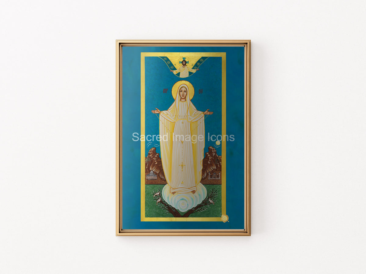 Our Lady of Fatima Byzantine Icon Print