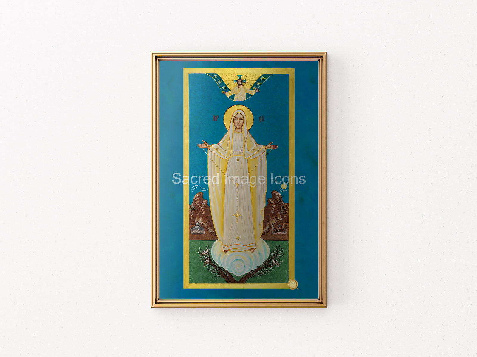 Our Lady of Fatima Byzantine Icon Print